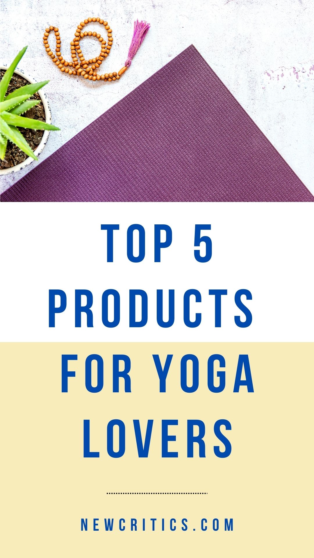 Top 5 Products for Yoga Lovers / Canva
