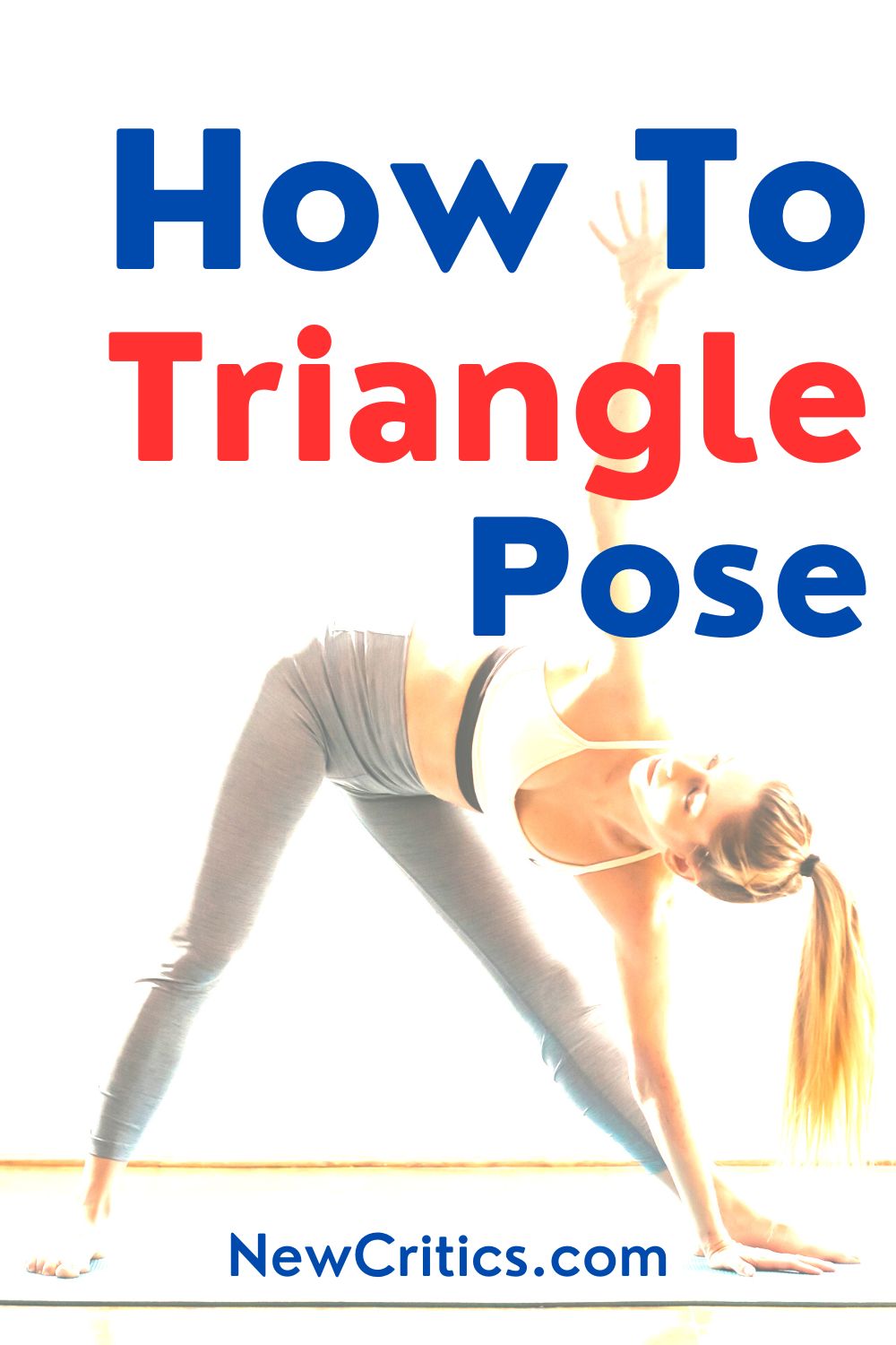How To Triangle Yoga Pose / Canva