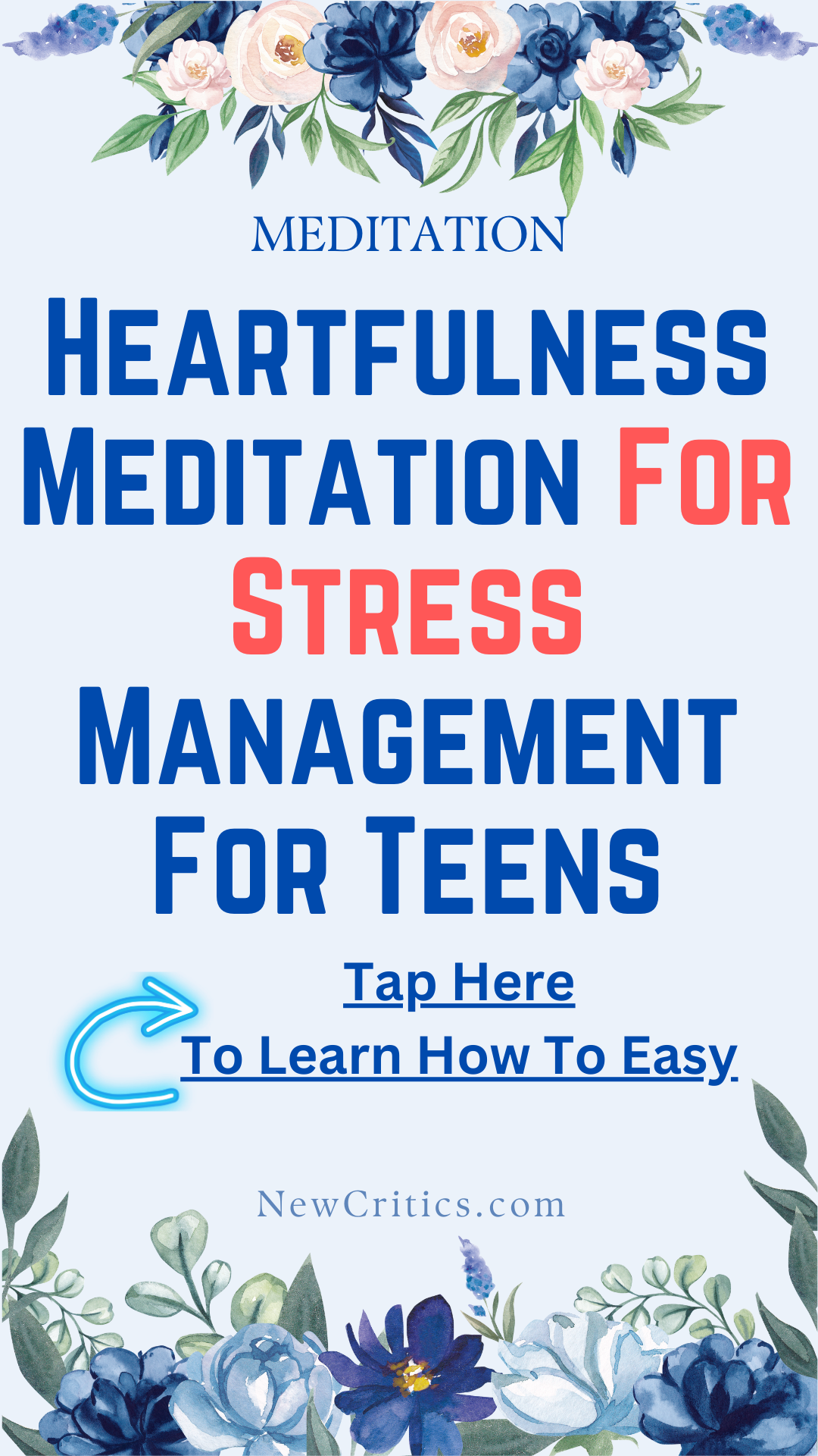 Heartfulness Meditation For Stress Management For Teens / Canva